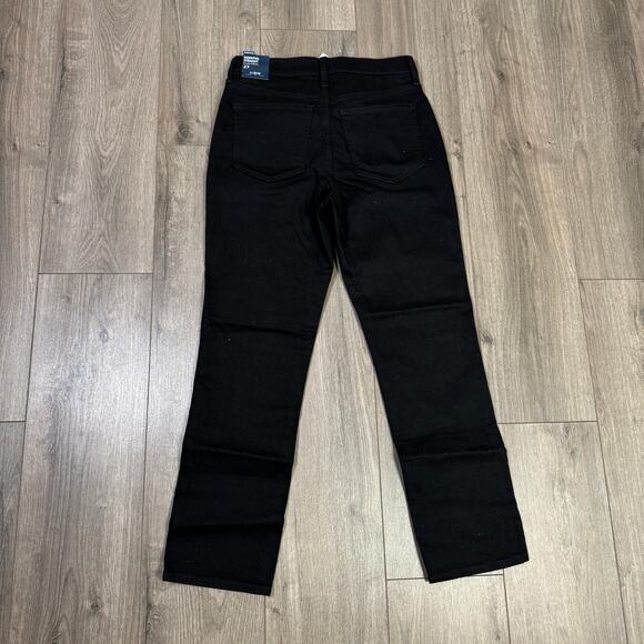 J.Crew Essential Straight Jeans WMNS 27 Black Mid-Rise All-Day Stretch Zip Fly - Picture 6 of 8